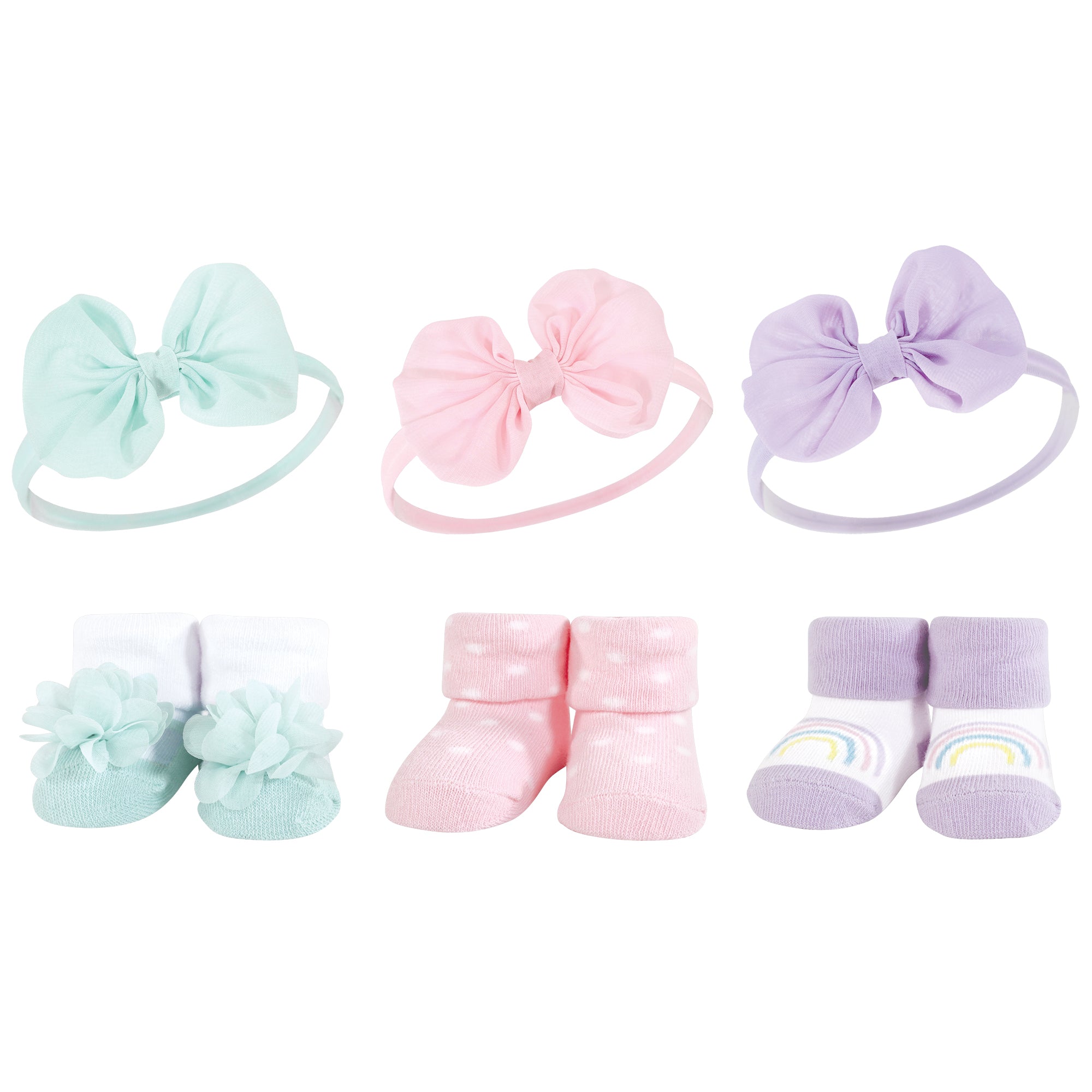 Hudson Baby Headband and Socks Giftset BabyVision Inc.