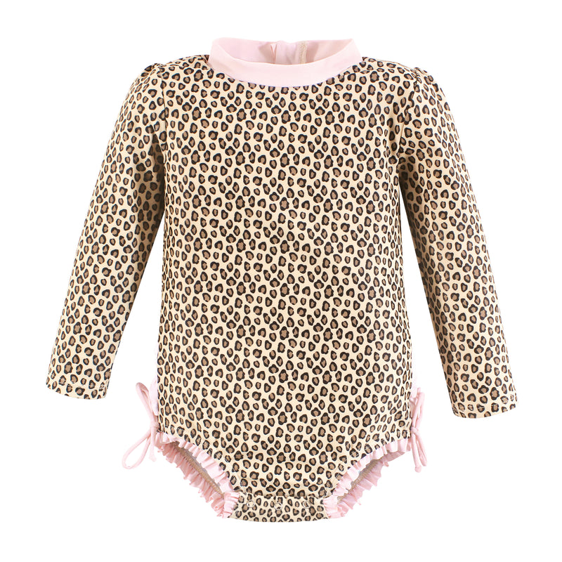Hudson Baby Rashguard Swimsuit, Leopard