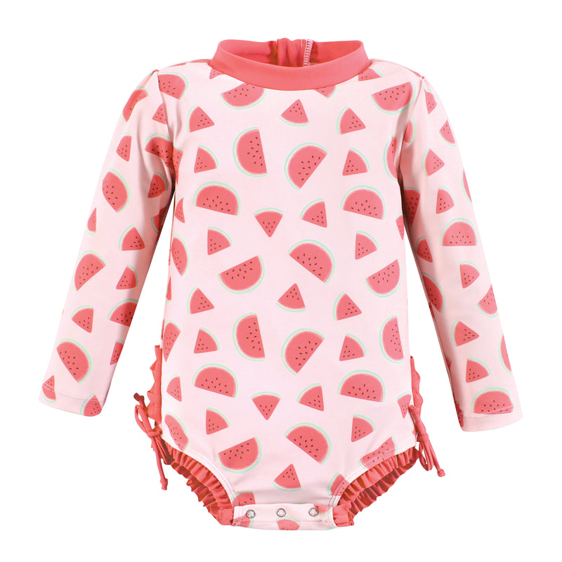 Hudson Baby Rashguard Swimsuit, Watermelon