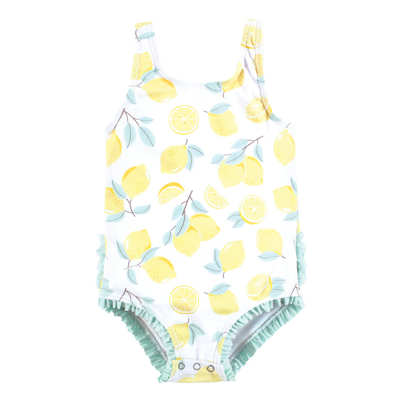 Hudson Baby Swimsuit, Mint Lemons