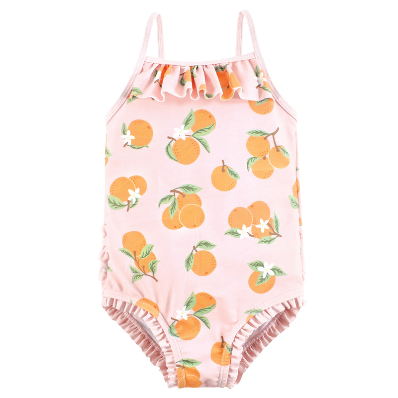 Hudson Baby Toddler Swimsuit, Citrus Orange