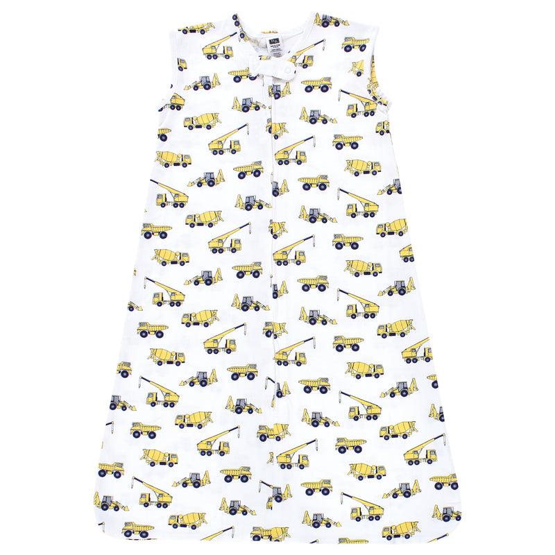 Hudson Baby Cotton Sleeveless Wearable Sleeping Bag, Sack, Blanket, Construction