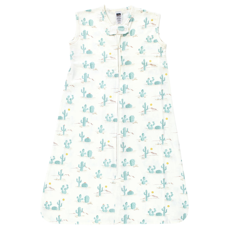 Hudson Baby Cotton Sleeveless Wearable Sleeping Bag, Sack, Blanket, Desert Cactus