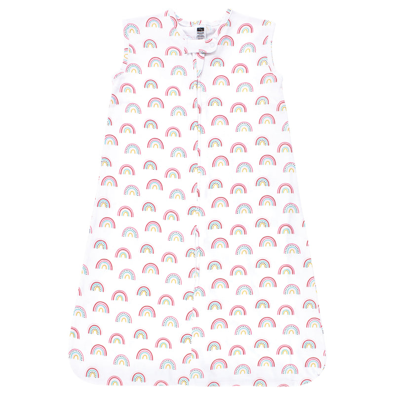 Hudson Baby Cotton Sleeveless Wearable Sleeping Bag, Sack, Blanket, Modern Rainbow