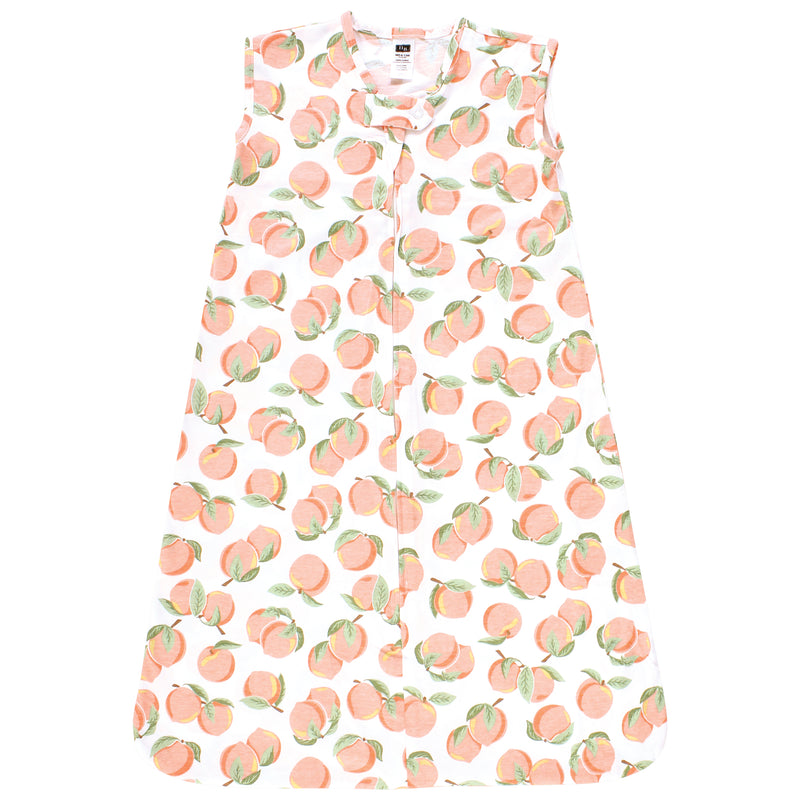 Hudson Baby Cotton Sleeveless Wearable Sleeping Bag, Sack, Blanket, Peach