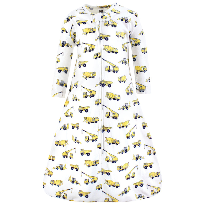 Hudson Baby Long Sleeve Cotton Jersey Sleeping Bag, Construction