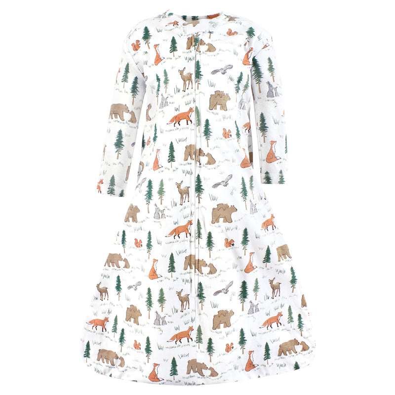 Hudson Baby Long Sleeve Cotton Jersey Sleeping Bag, Sweet Woodland