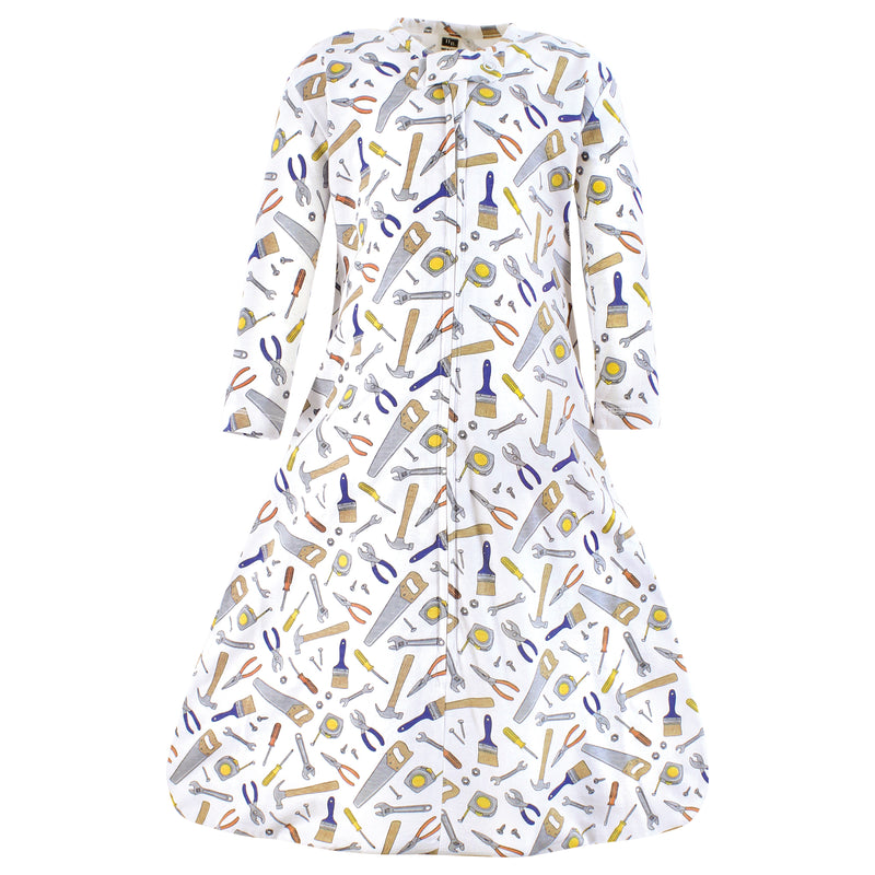 Hudson Baby Long Sleeve Cotton Jersey Sleeping Bag, Construction Work