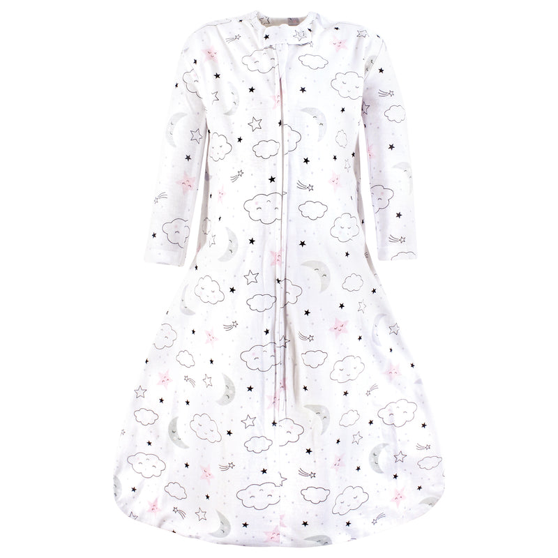 Hudson Baby Long Sleeve Cotton Jersey Sleeping Bag, Dreamer
