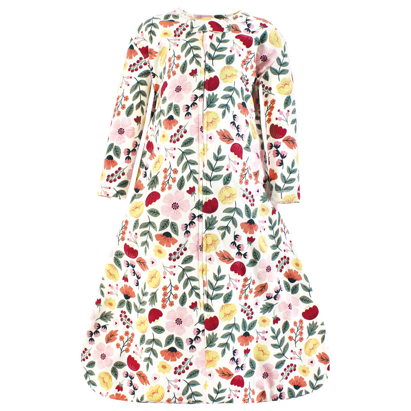 Hudson Baby Long Sleeve Cotton Jersey Sleeping Bag, Fall Botanical