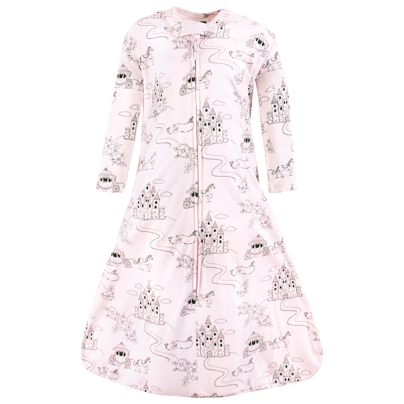 Hudson Baby Long Sleeve Cotton Jersey Sleeping Bag, Fairytale Princess