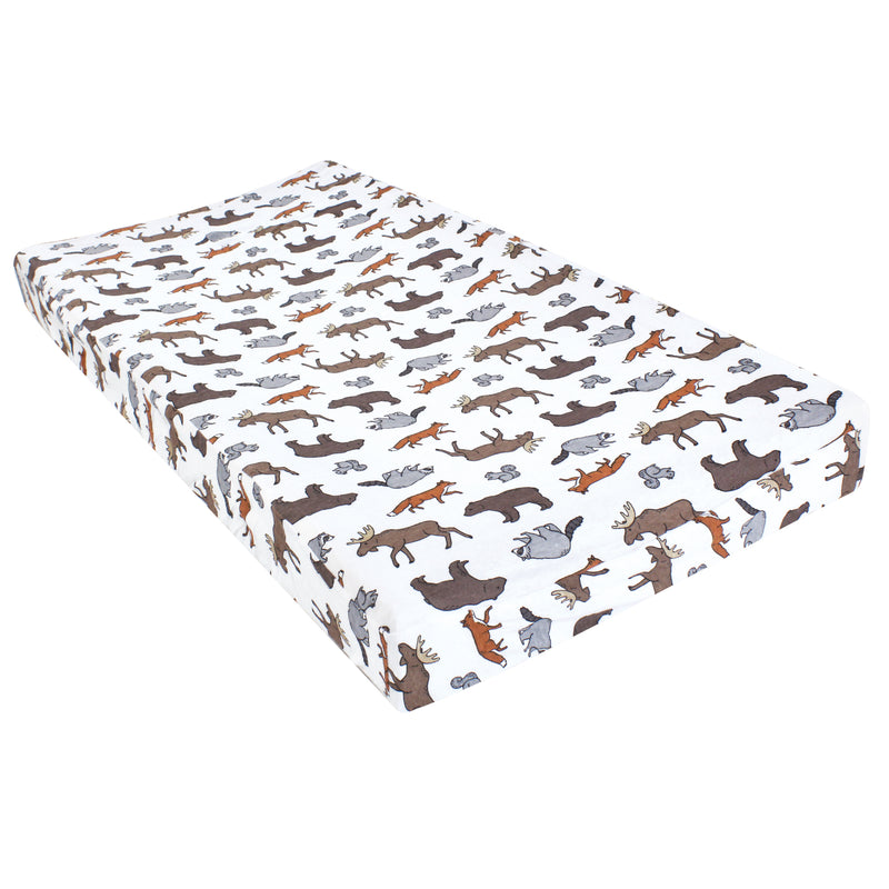 Hudson Baby Changing Pad Cover, Animal Adventure
