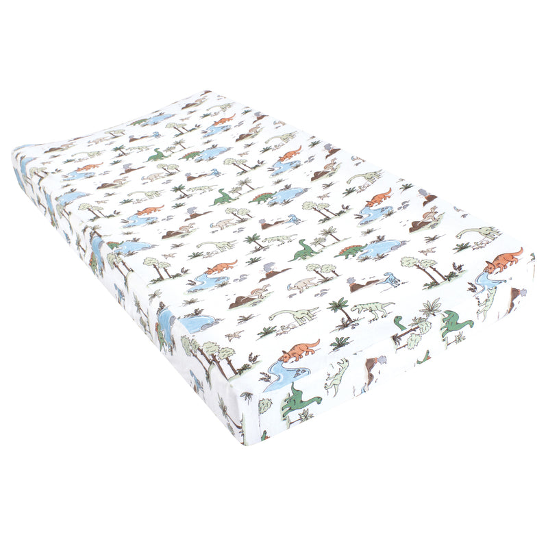 Hudson Baby Changing Pad Cover, Dinosaur Adventures