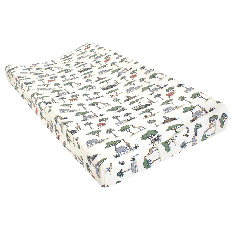 Hudson Baby Changing Pad Cover, Going On Safari
