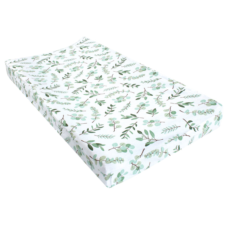 Hudson Baby Changing Pad Cover, Eucalyptus