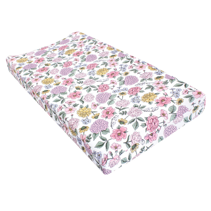 Hudson Baby Changing Pad Cover, Vintage Blossom