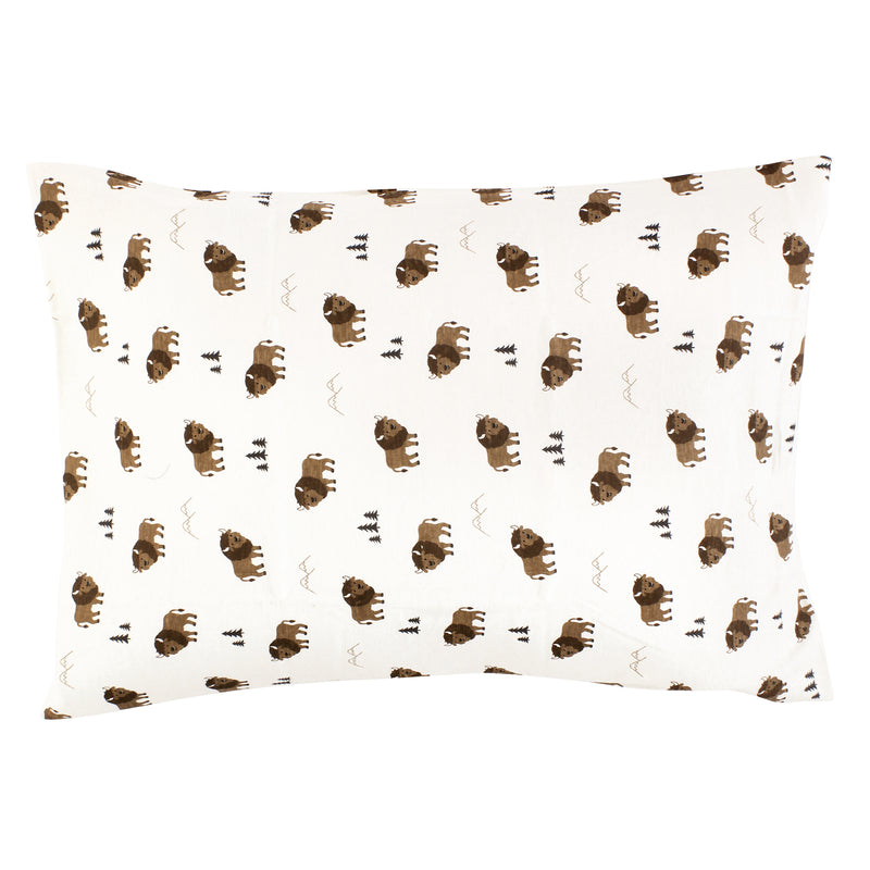 Hudson Baby Cotton Toddler Pillow Case, Wild Buffalo