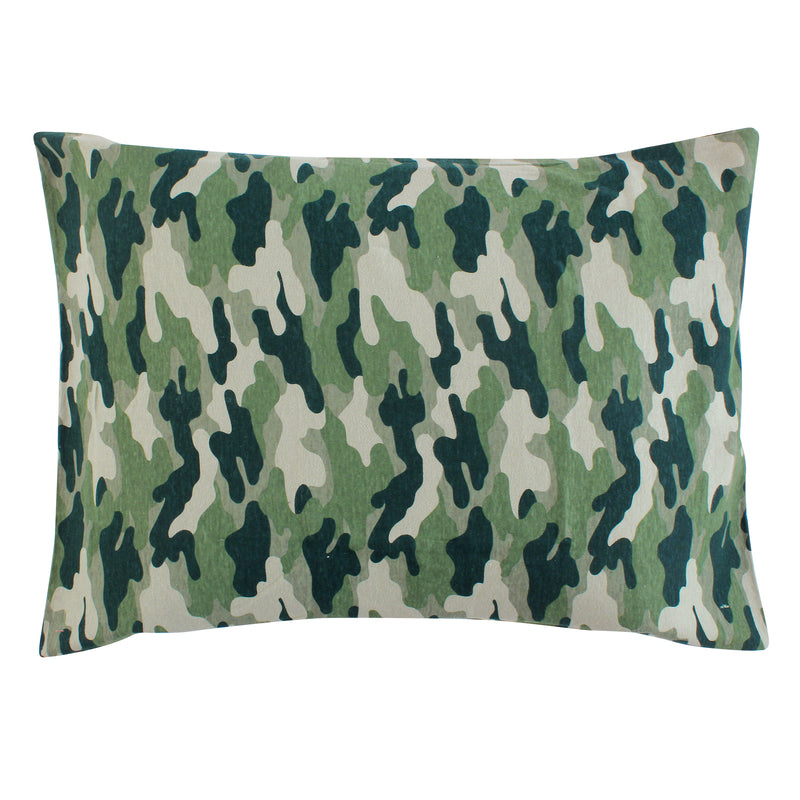 Hudson Baby Cotton Toddler Pillow Case, Camo