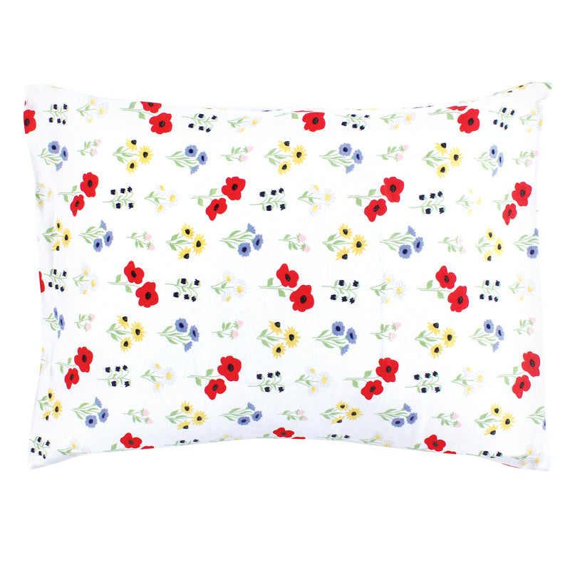 Hudson Baby Cotton Toddler Pillow Case, Wildflower