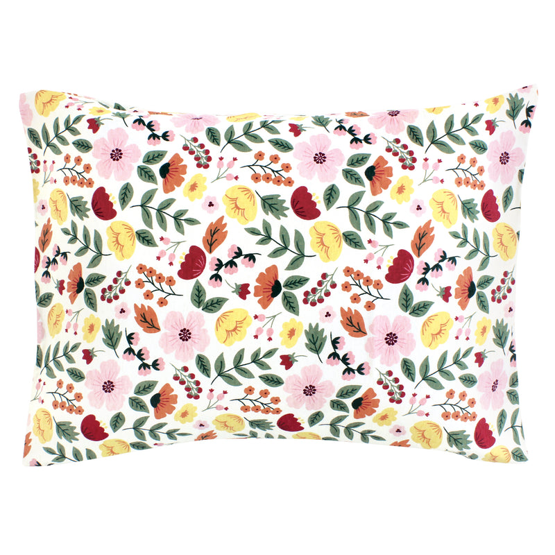 Hudson Baby Cotton Toddler Pillow Case, Fall Botanical