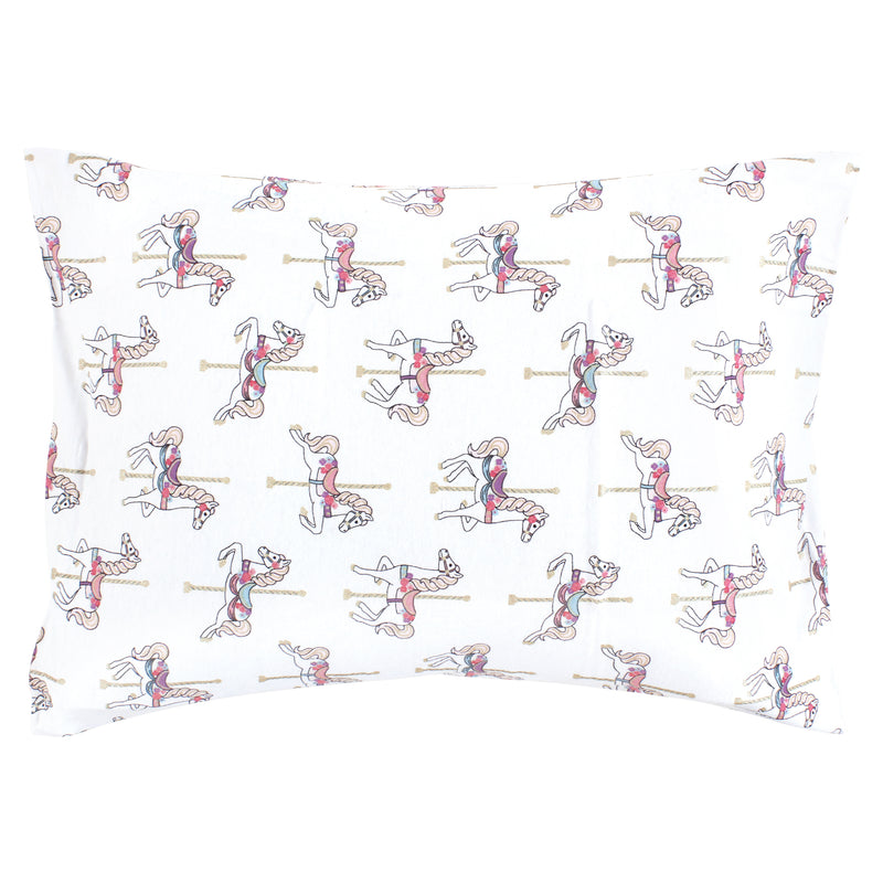 Hudson Baby Cotton Toddler Pillow Case, Carousel Horse