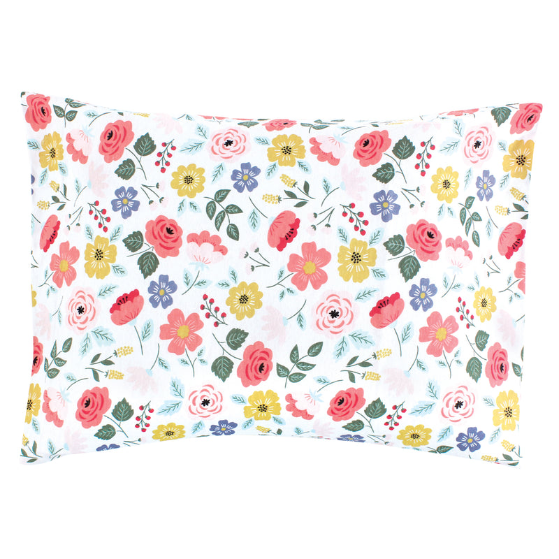 Hudson Baby Cotton Toddler Pillow Case, Modern Botanical