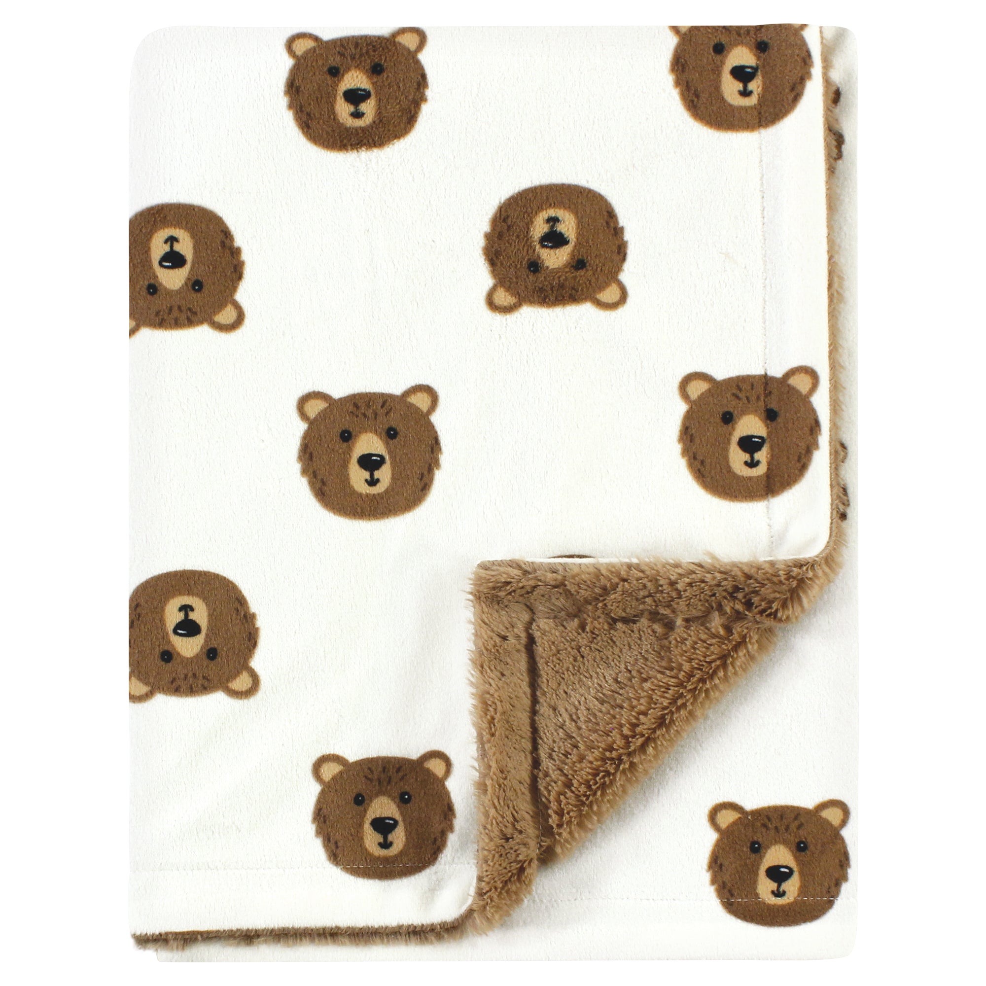 Hudson Baby Plush Blanket with Furry Binding and Back – BabyVision Inc.