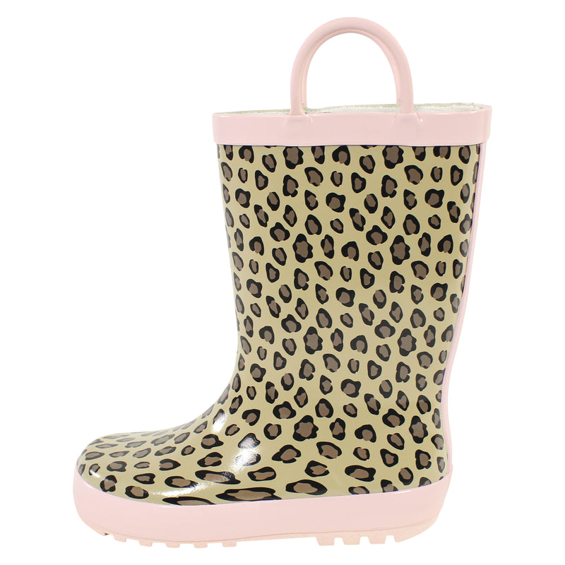 Hudson Baby Rain Boots, Leopard Pink