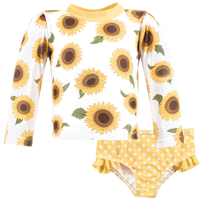 Hudson Baby Swim Rashguard Set, Sunflower