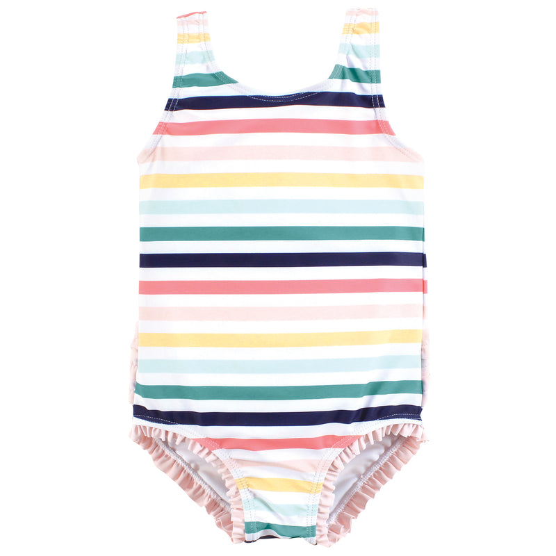 Hudson Baby Toddler Swimsuit, Sunset Stripe