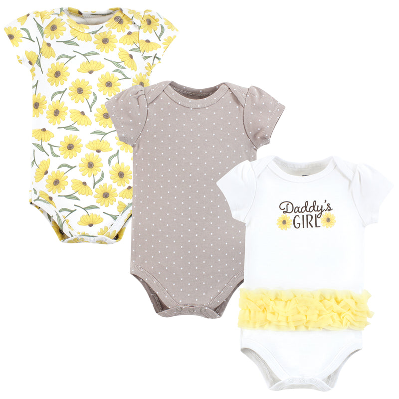 Hudson Baby Cotton Bodysuits, Daddys Girl Daisy Tutu