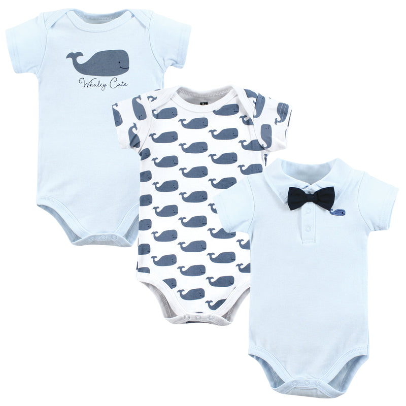 Hudson Baby Cotton Bodysuits, Whaley Cute Polo