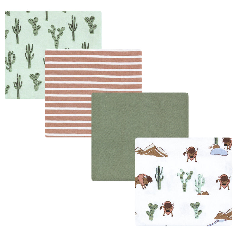 Hudson Baby Cotton Flannel Receiving Blankets, Wilderness