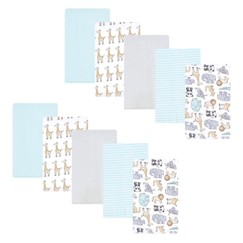 Hudson Baby Flannel Burp Cloth 10pk, Kangaroo