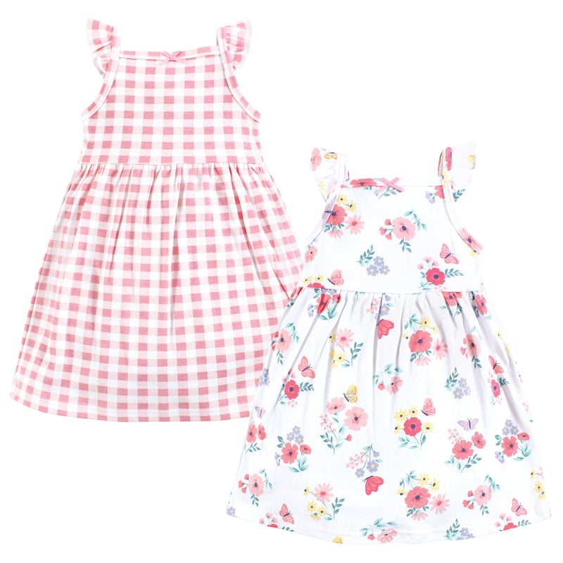 Hudson Baby Cotton Dresses, Butterfly Floral