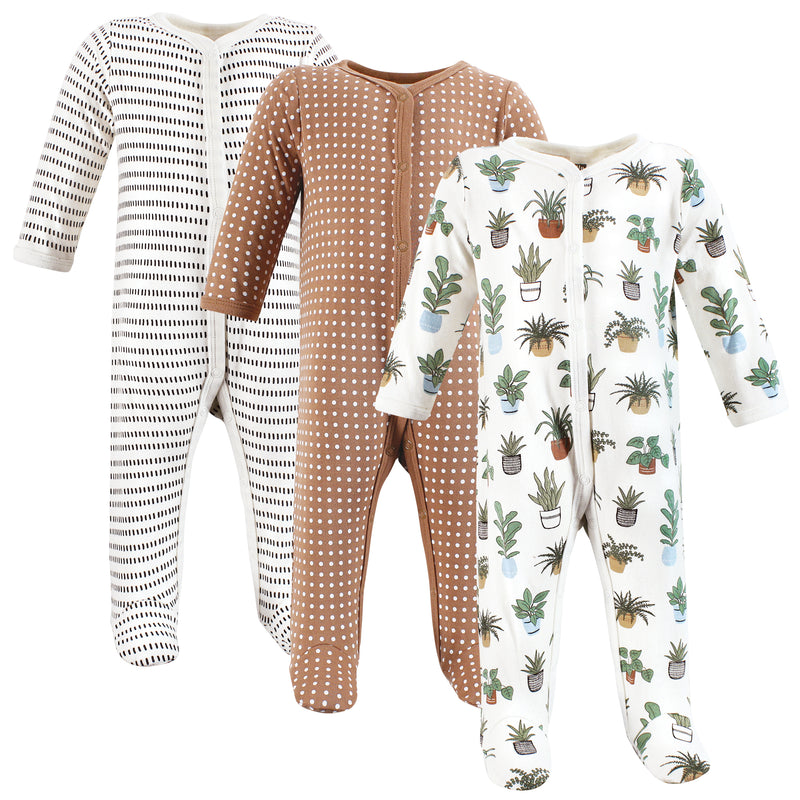 Hudson Baby Cotton Sleep and Play, Plants