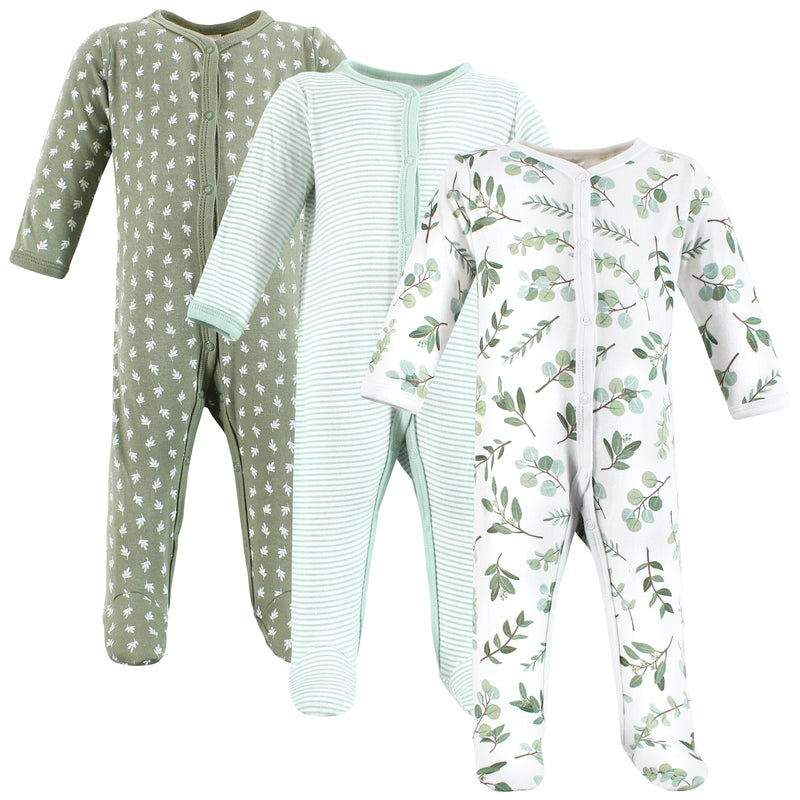 Hudson Baby Cotton Sleep and Play, Eucalyptus