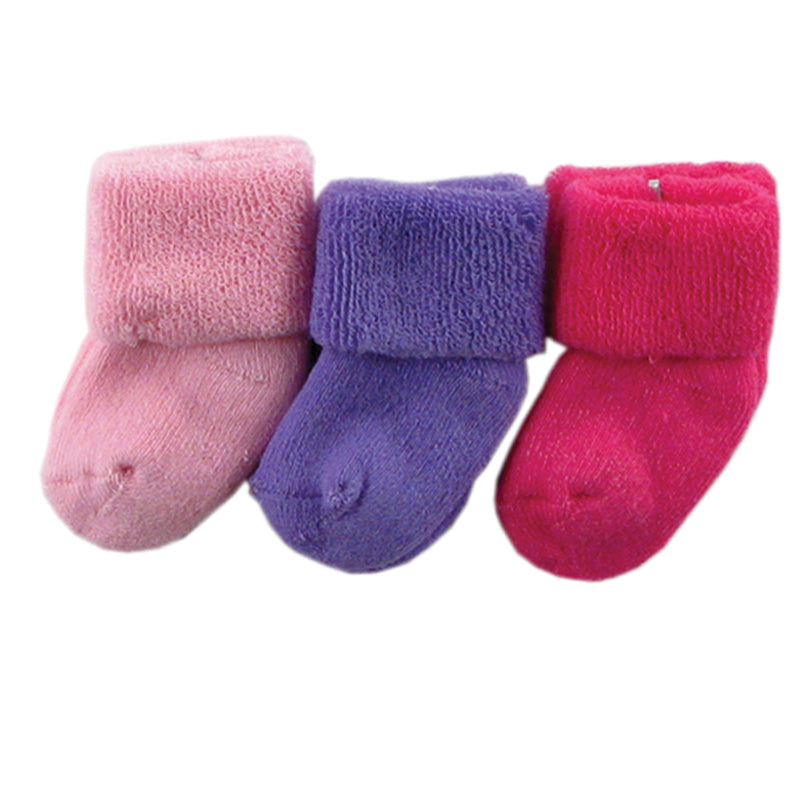 Luvable Friends Socks Set, Pink Solids