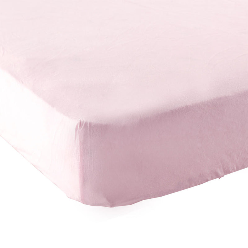 Luvable Friends Fitted Portable Crib Sheet, Pink