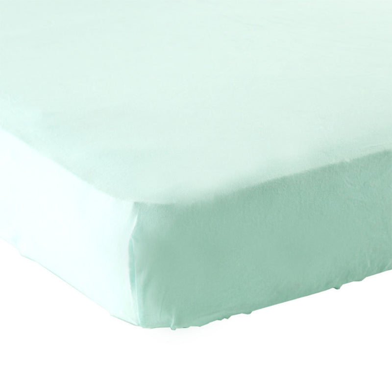 Luvable Friends Fitted Crib Sheet, Mint Solid