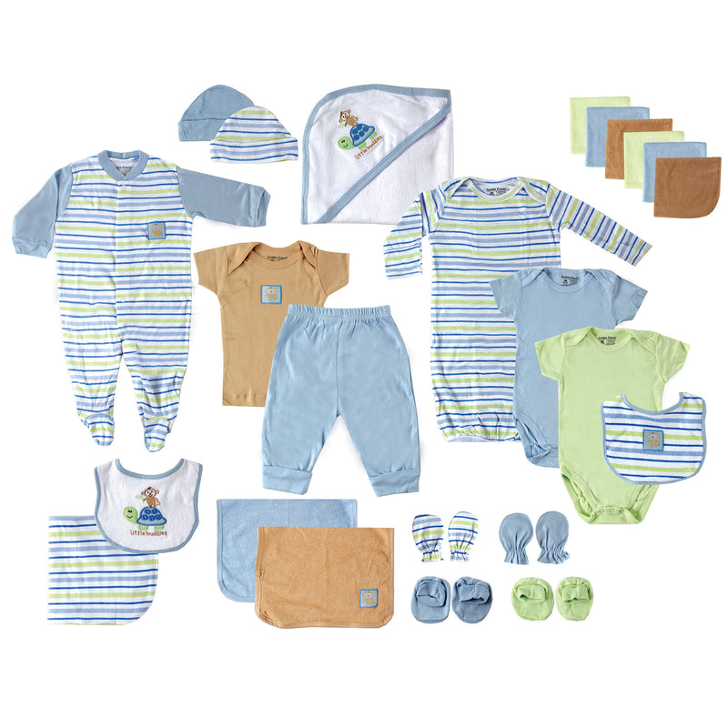 Luvable Friends Layette Gift Cube, Blue Turtle