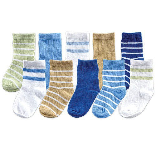 Luvable Friends Socks Giftset, Blue Boy
