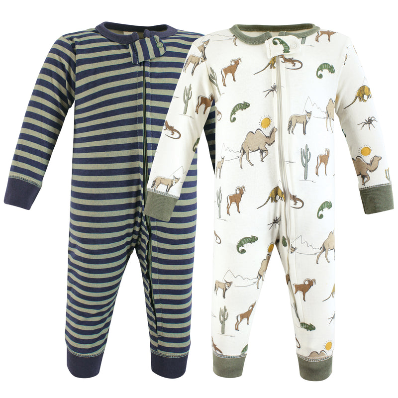 Hudson Baby Cotton Sleep and Play, Desert Animals