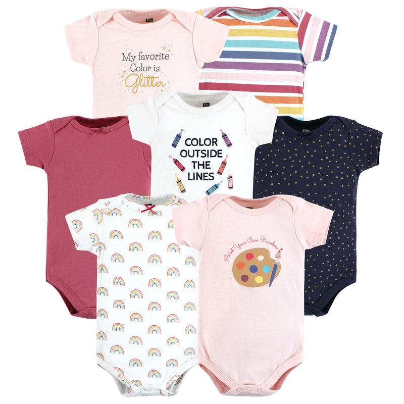 Hudson Baby Cotton Bodysuits, Creativity