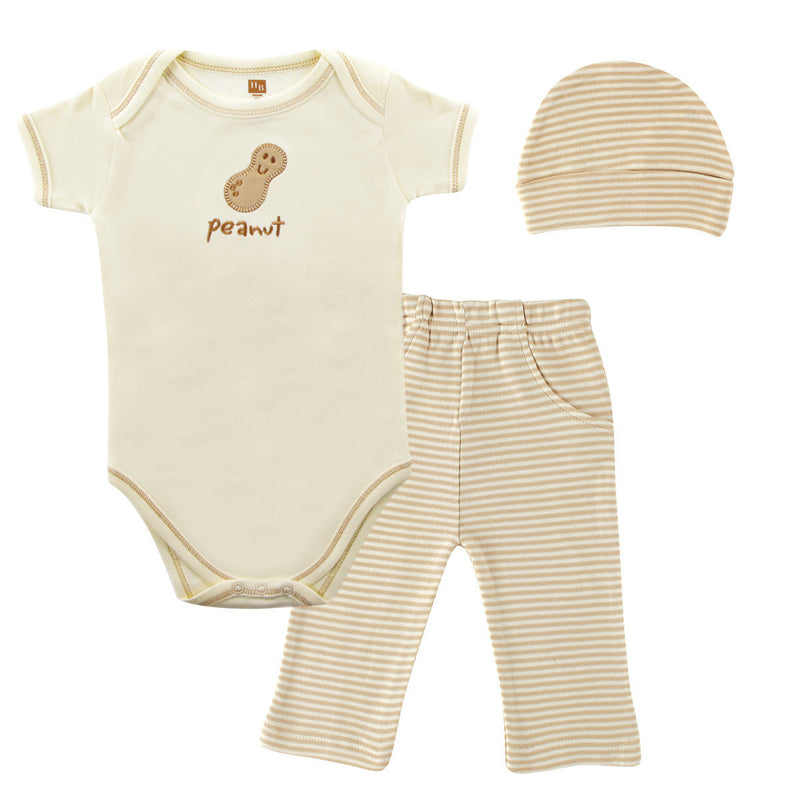 Touched by Nature Organic Cotton Bodysuit and Pant Set, Peanut