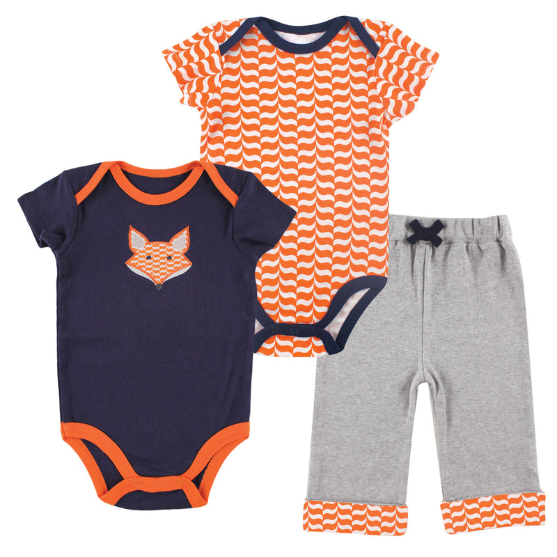 Yoga Sprout Cotton Layette Set, Fox