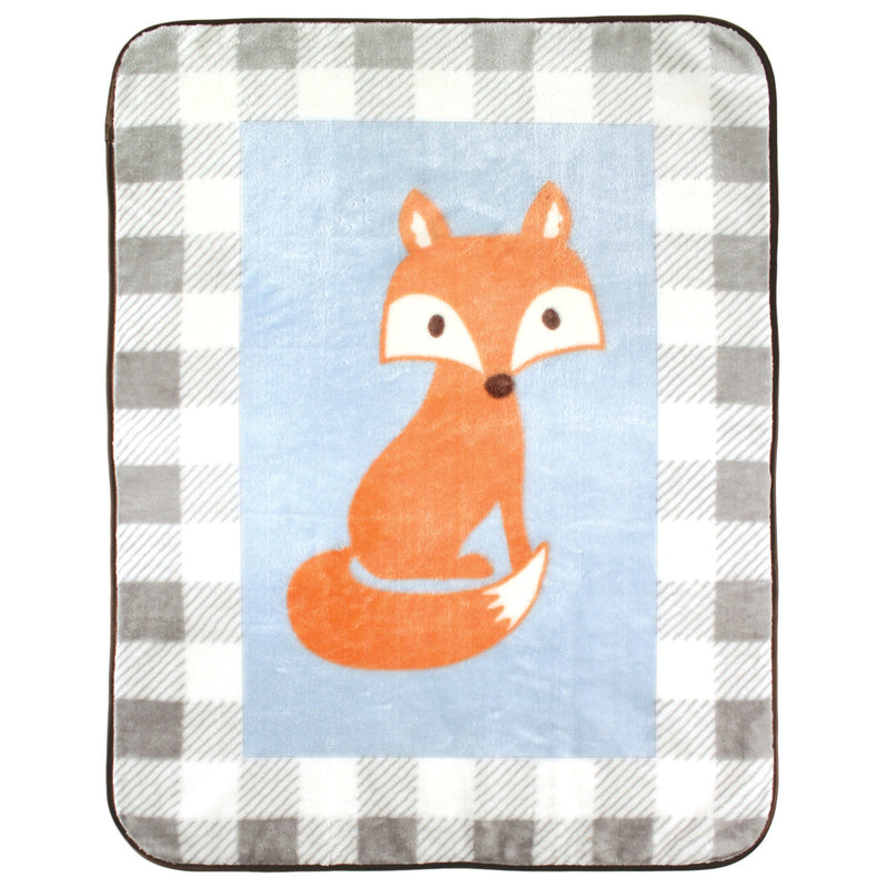 Luvable Friends High Pile Plush Blanket, Fox