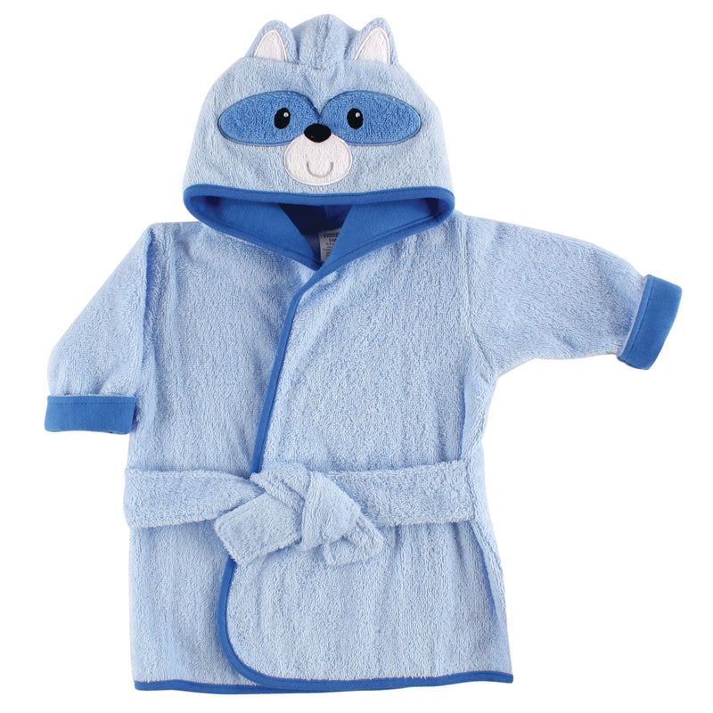 Luvable Friends Cotton Animal Face Bathrobe, Raccoon