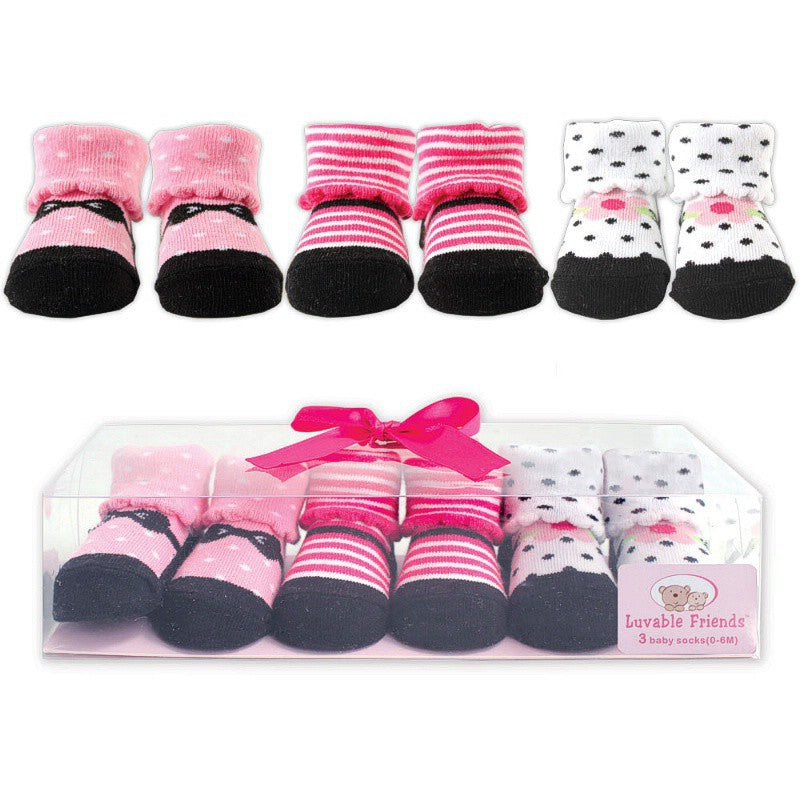 Luvable Friends Socks Giftset, Pink