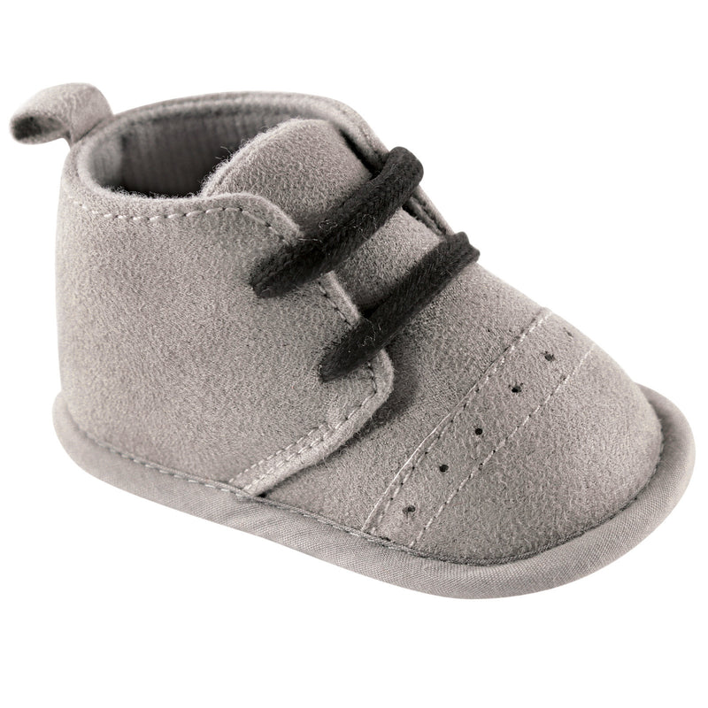 Luvable Friends Crib Shoes, Gray Desert